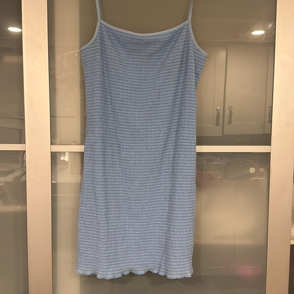 Wilfred Baby Blue Mini Dress